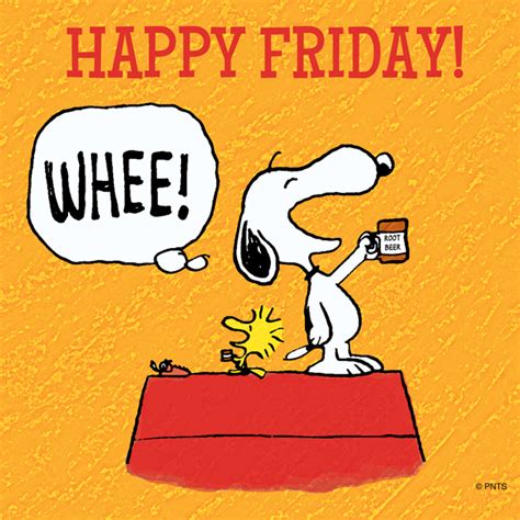 Official Website of Peanuts by Charles M. . Happy friday peanuts